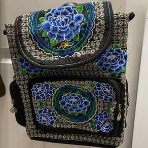 Mini Embroidered Backpack from Mexico